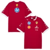 Ferrari póló - Driver Oversized piros