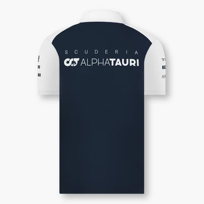 AlphaTauri galléros póló - Team kék