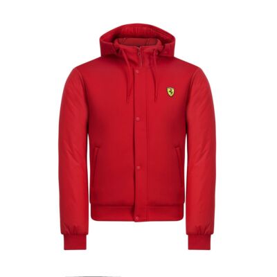 Ferrari kabát - Scudetto Bomber Hooded piros