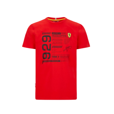Ferrari póló - Infographic piros