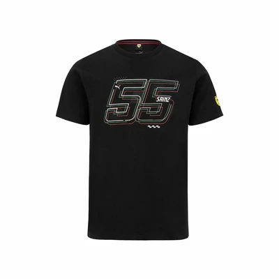 Ferrari póló - Sainz Graphic fekete