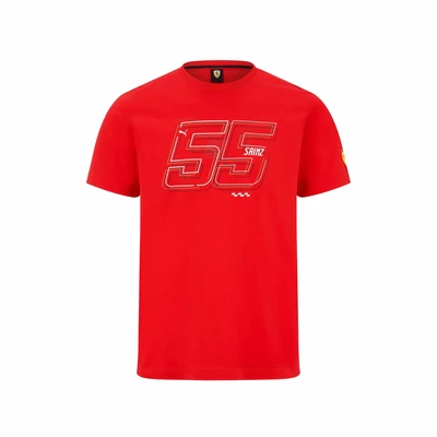 Ferrari póló - Sainz Graphic piros