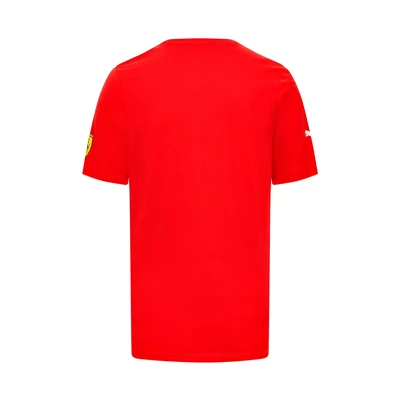 Ferrari póló - Leclerc 16 Graphic piros