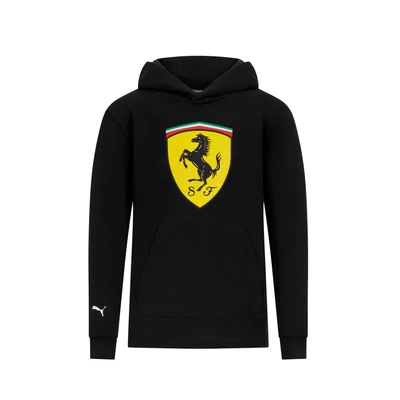 Ferrari pulóver - Scudetto Hoody fekete