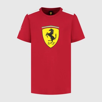 Ferrari póló - Large Scudetto Duocolor piros