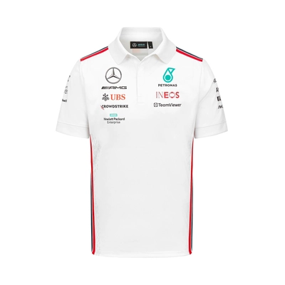 Mercedes AMG Petronas galléros póló - Team Line White