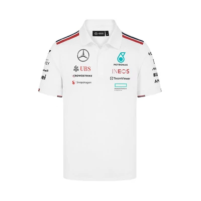 Mercedes AMG Petronas galléros póló - Team Line White