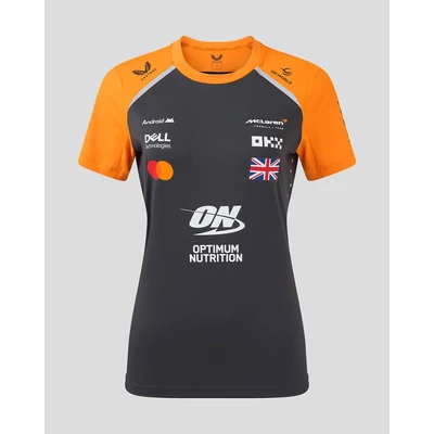 McLaren női póló - Team Norris sötétszürke