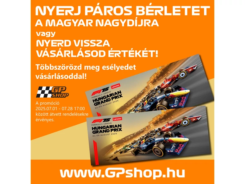 Köszönjük, hogy részt veszel az F1-es bérletekért folyó játékban!