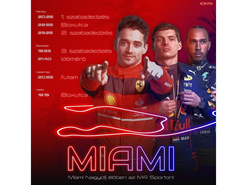 2022.05.06-08 a Miami nagydíj menetrendje