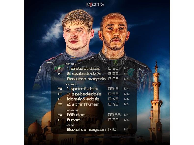 2021.12.10-12, az Abu Dhabi nagydíj menetrendje
