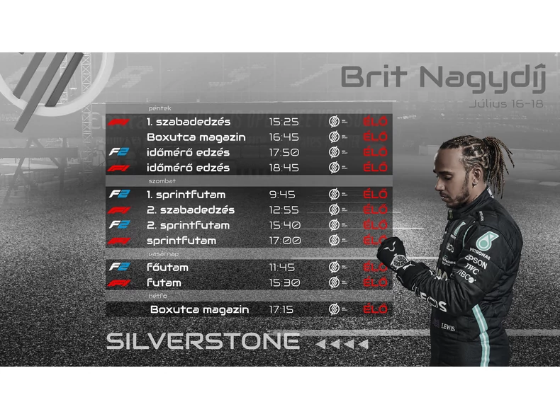 2021.07.16 - 18 brit nagydíj menetrendje