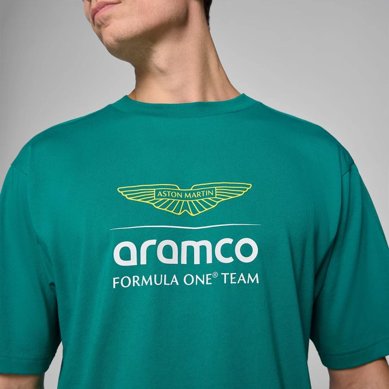 Aston Martin póló - Large Team Logo zöld