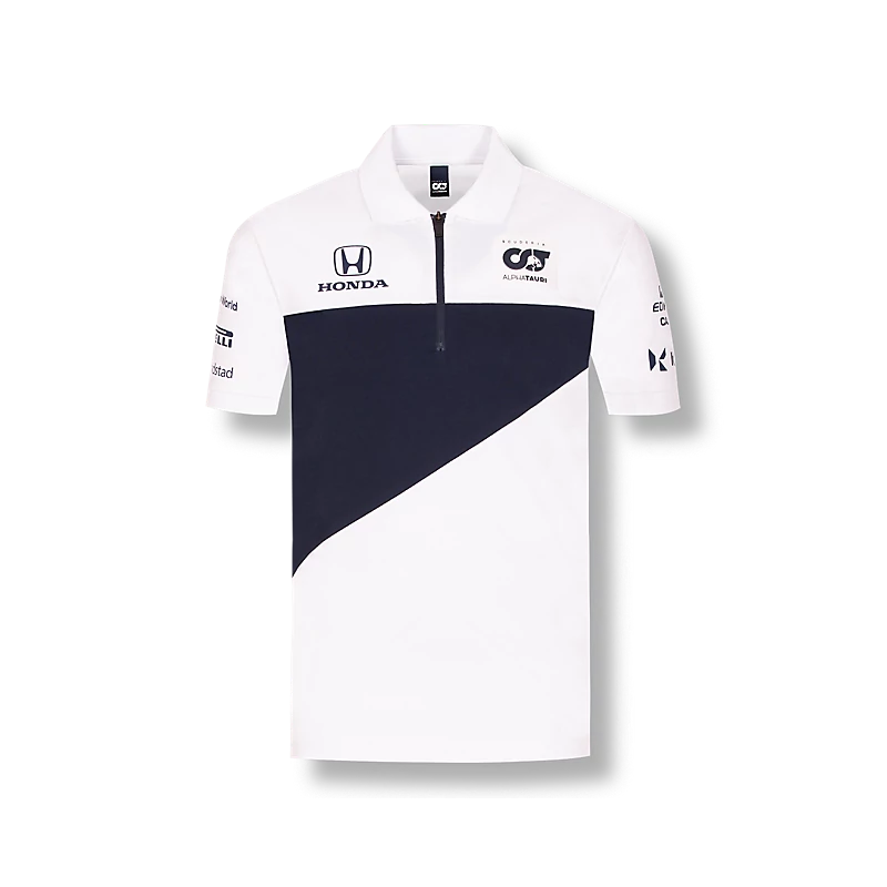 AlphaTauri galléros póló - Team Line kék