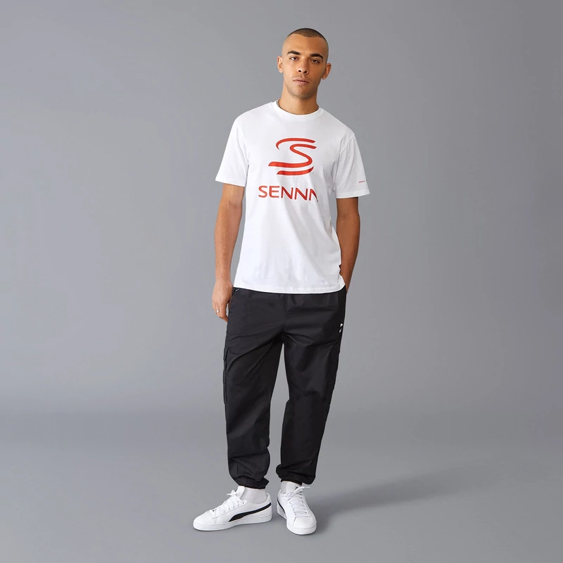 Senna póló - Senna Logo fehér