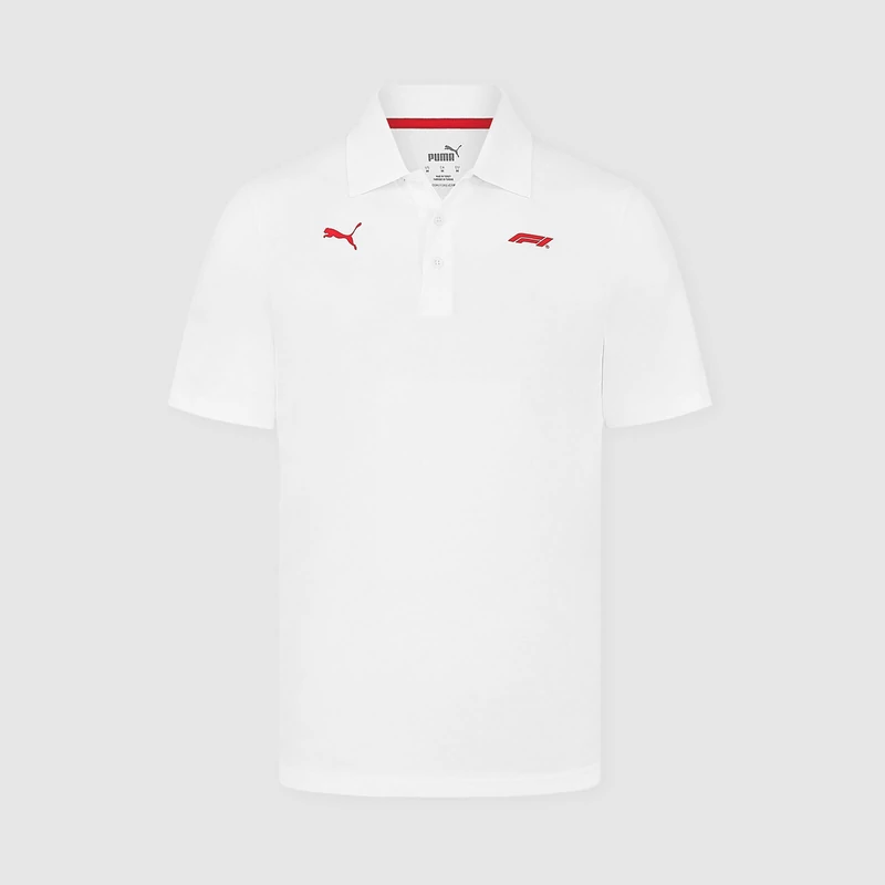 Forma 1 galléros póló - F1 Logo fehér