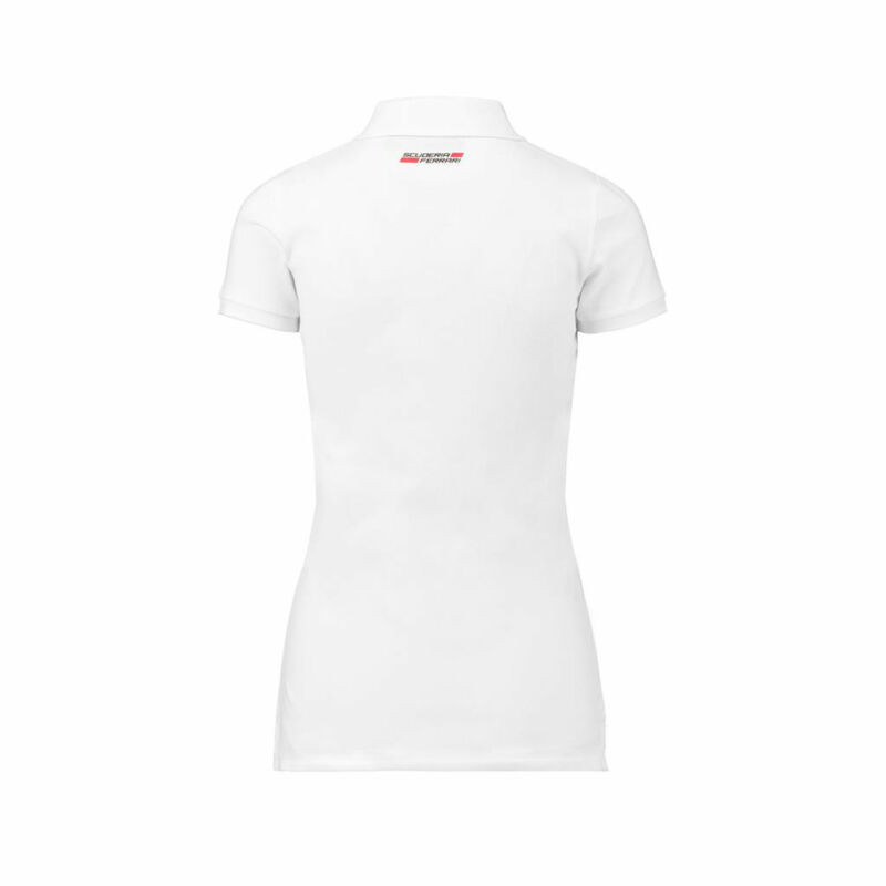 Ferrari női galléros póló - Scudetto fehér