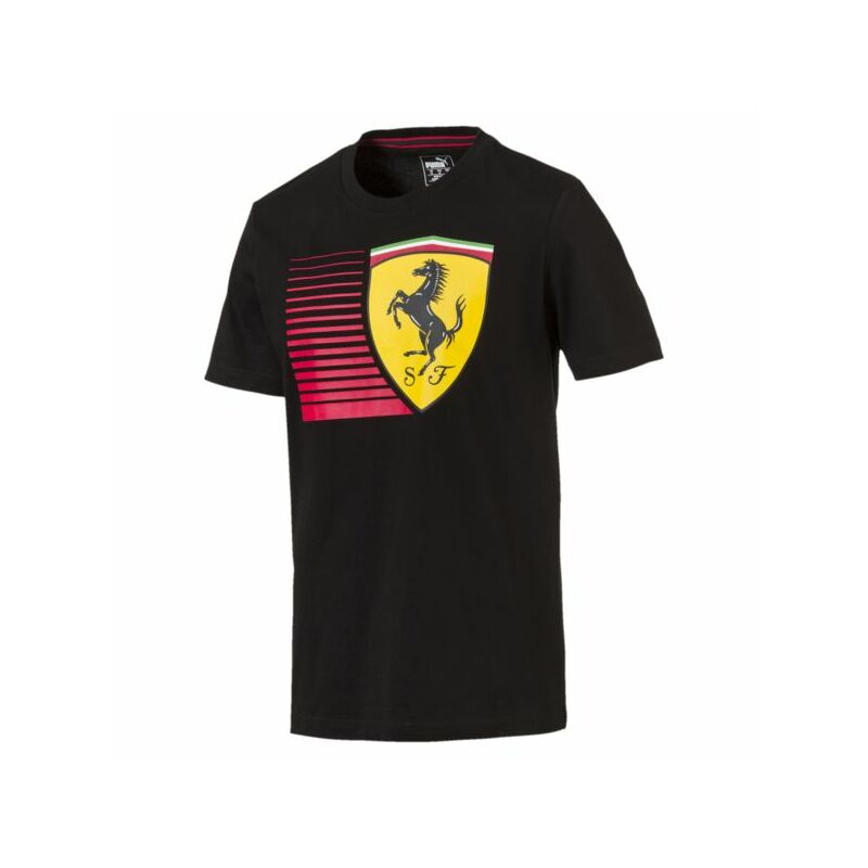 Ferrari gyerek póló - Large Scudetto Dynamic fekete