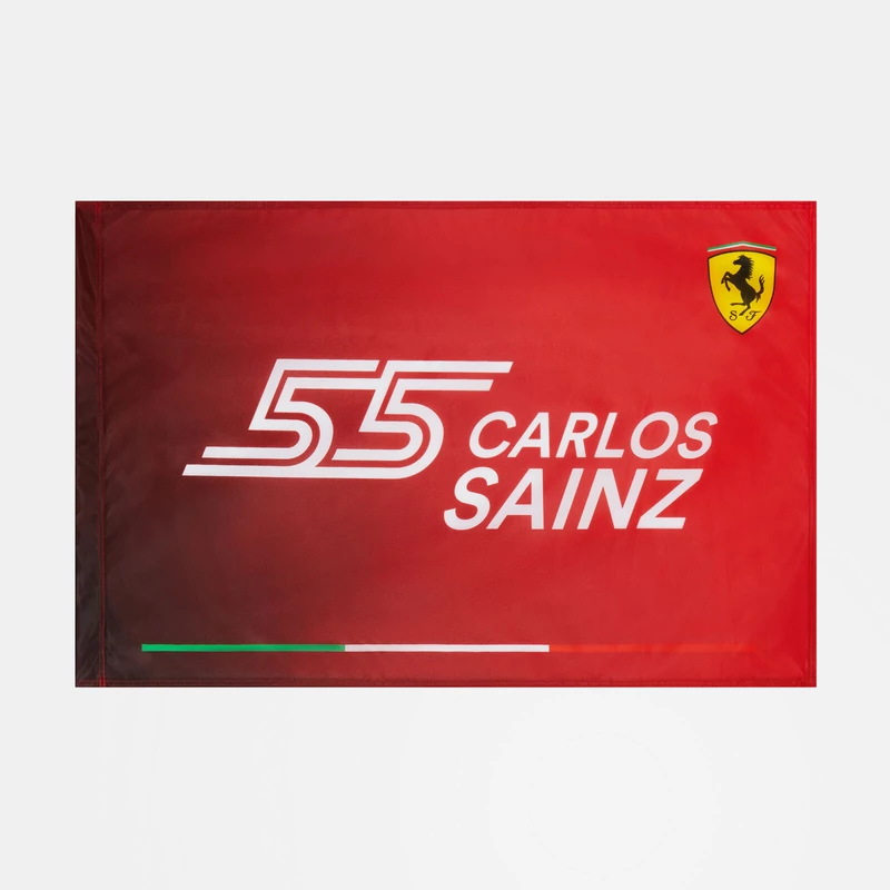 Ferrari zászló - Sainz 55