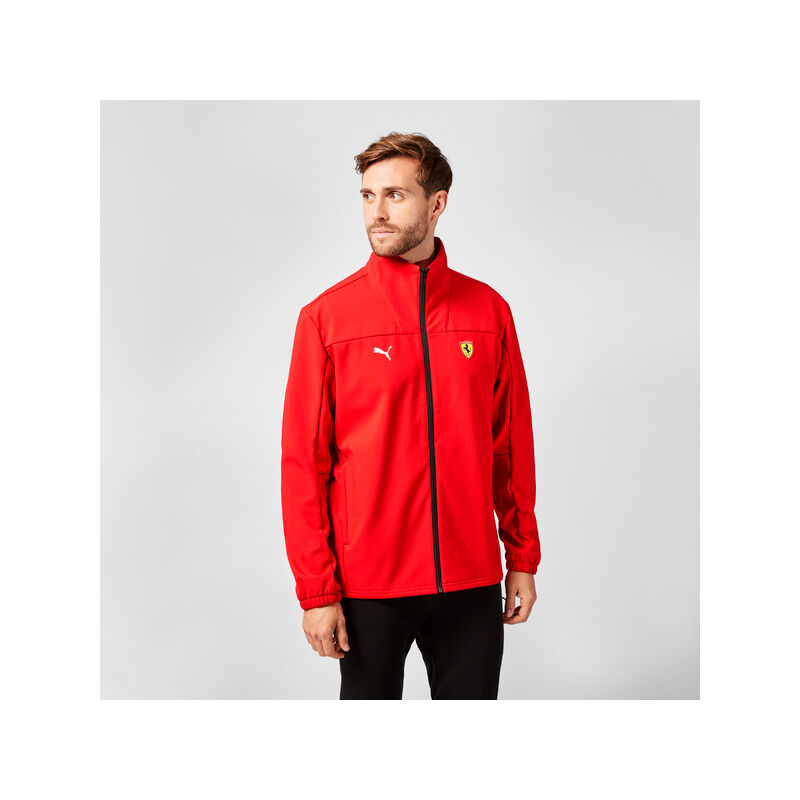 Ferrari softshell pulóver - Scudetto piros