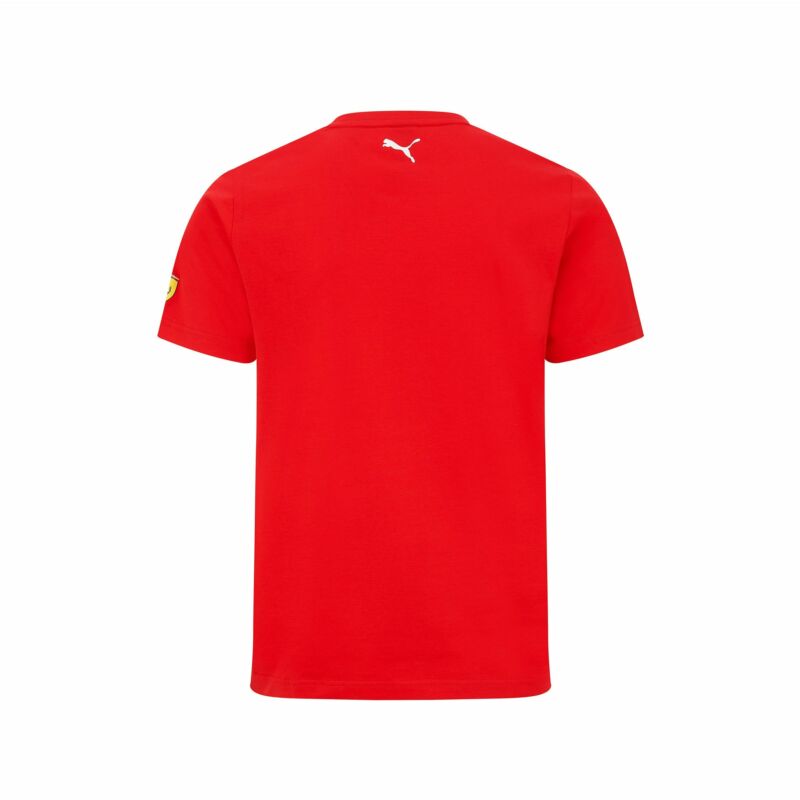 Ferrari póló - Leclerc Graphic piros