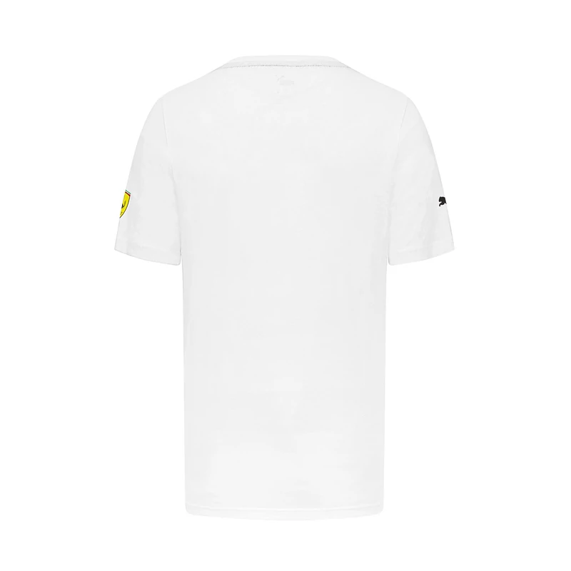 Ferrari póló - Leclerc 16 Graphic fehér