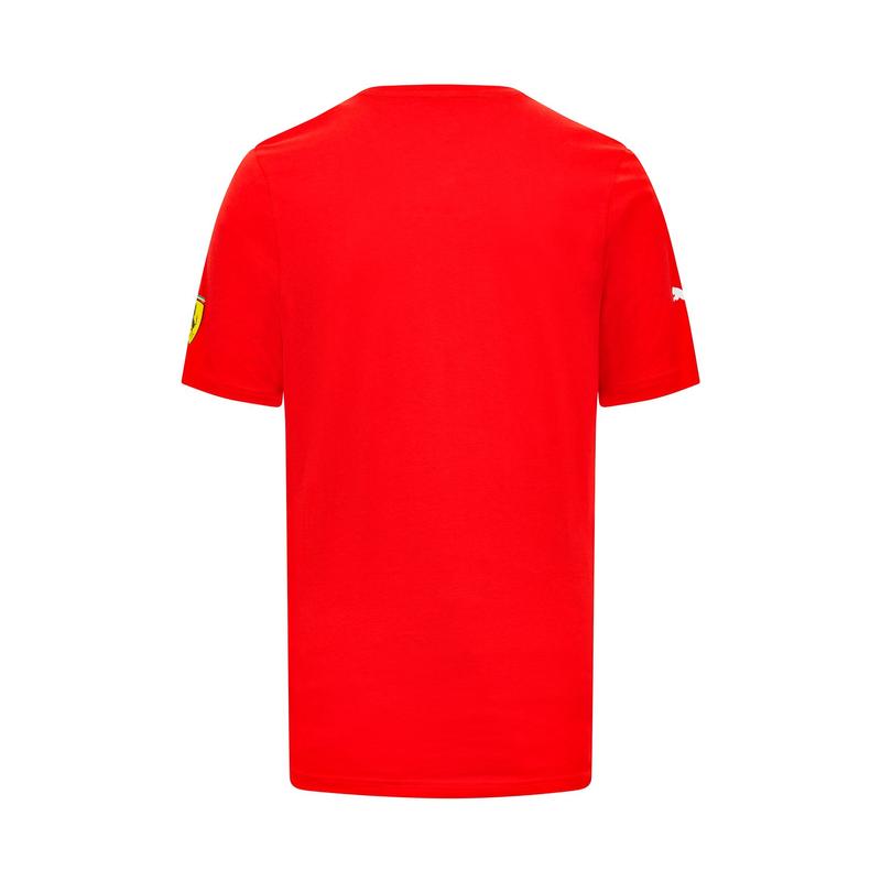 Ferrari póló - Leclerc 16 Graphic piros