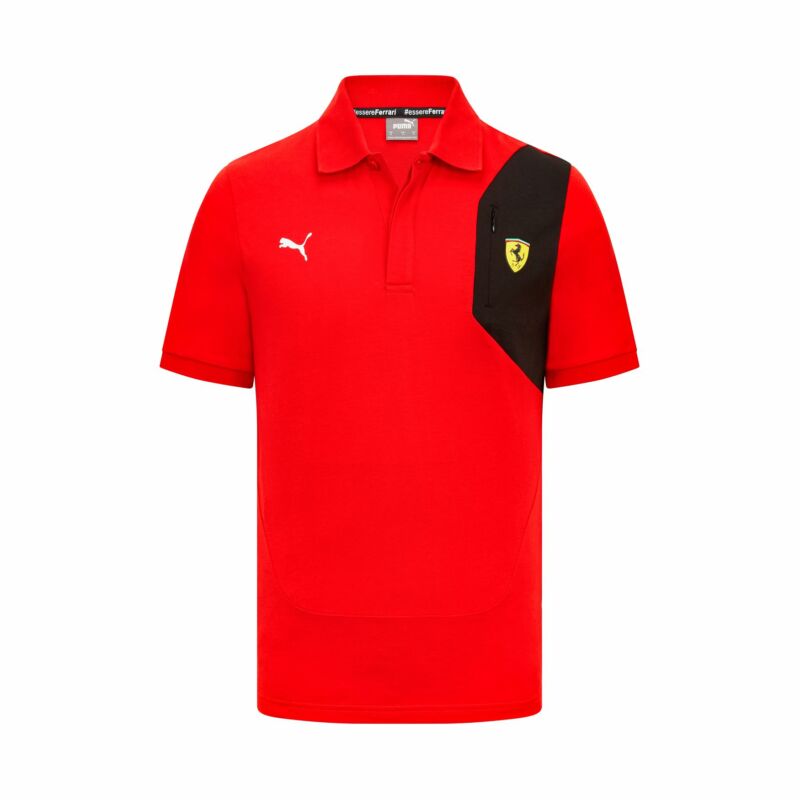 Ferrari galléros póló - Scudetto piros