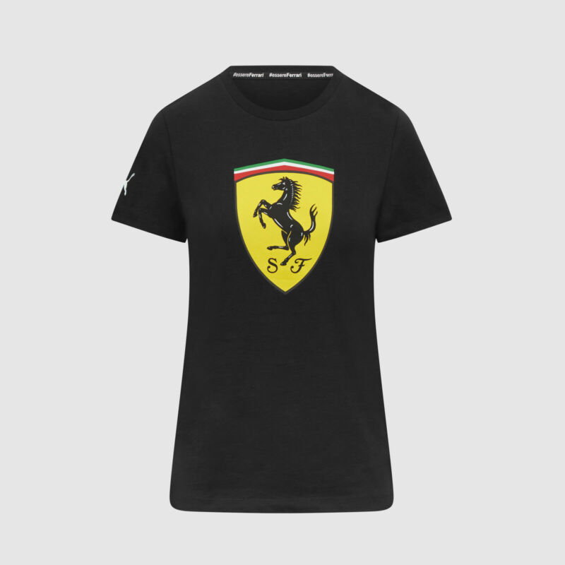 Ferrari női póló - Large Scudetto fekete