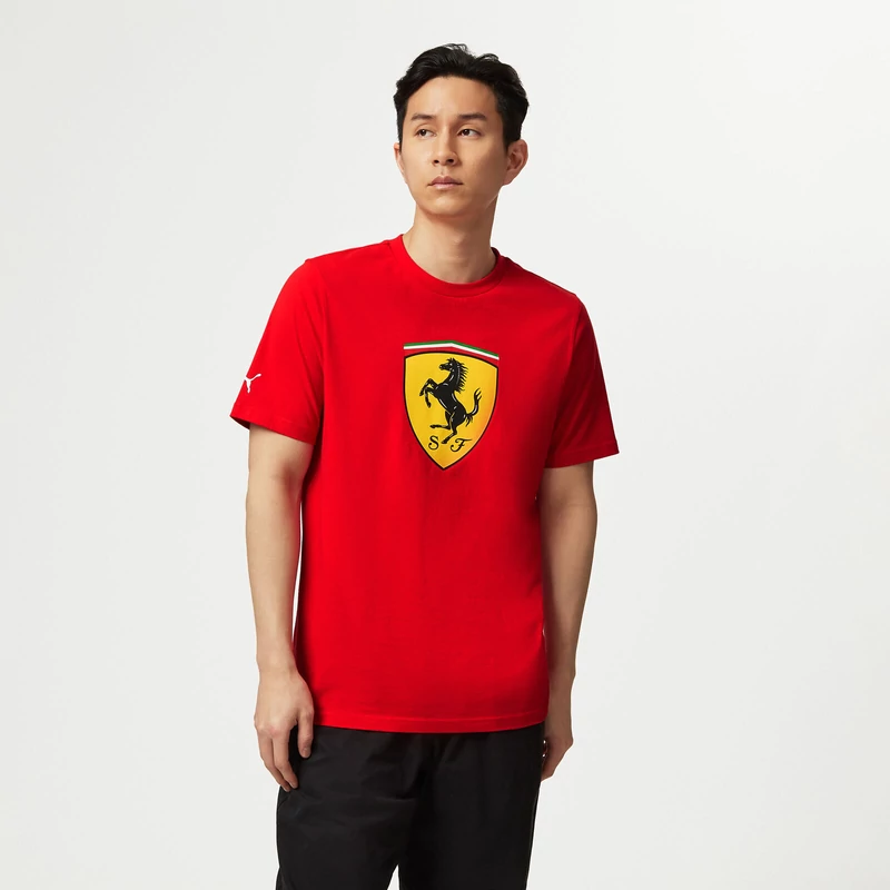 Ferrari póló - Large Scudetto piros