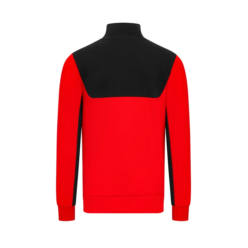 Ferrari pulóver - Scudetto Quarter Zip piros