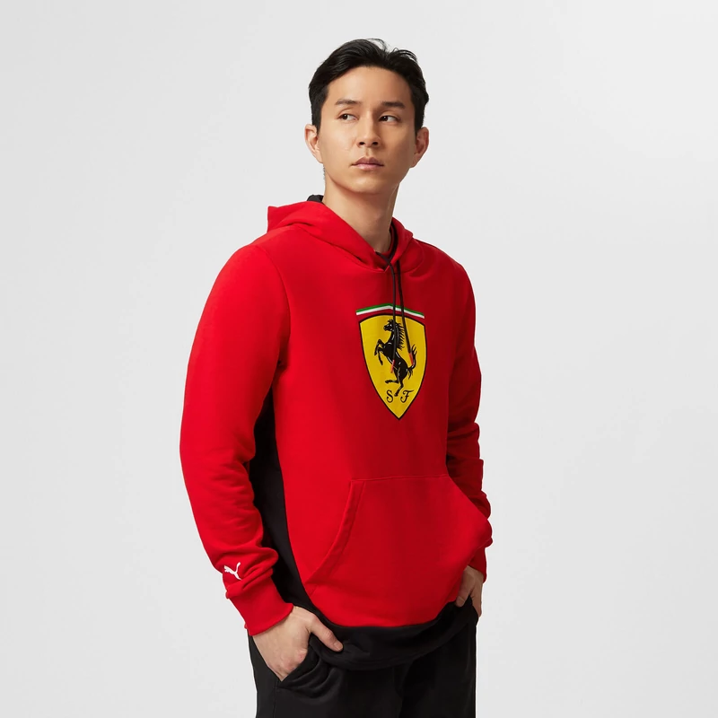 Ferrari pulóver - Scudetto Hoody piros