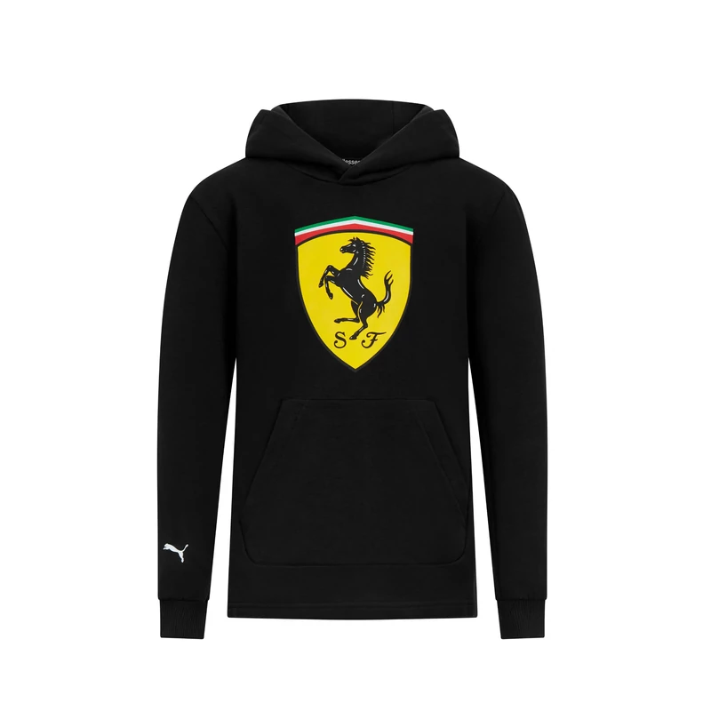 Ferrari pulóver - Scudetto Hoody fekete