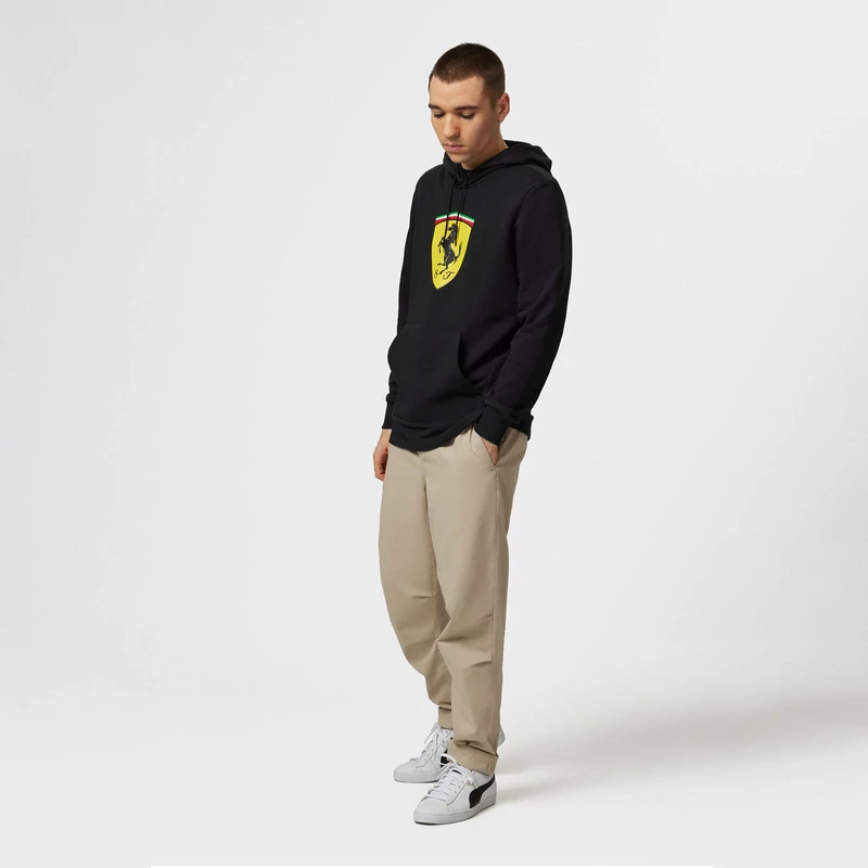 Ferrari pulóver - Scudetto Hoody fekete