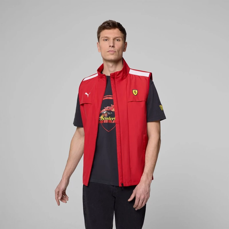 Ferrari mellény - Scudetto Duocolor piros