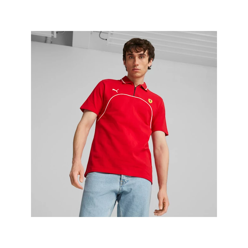 Ferrari galléros póló - Scudetto Contras Line piros