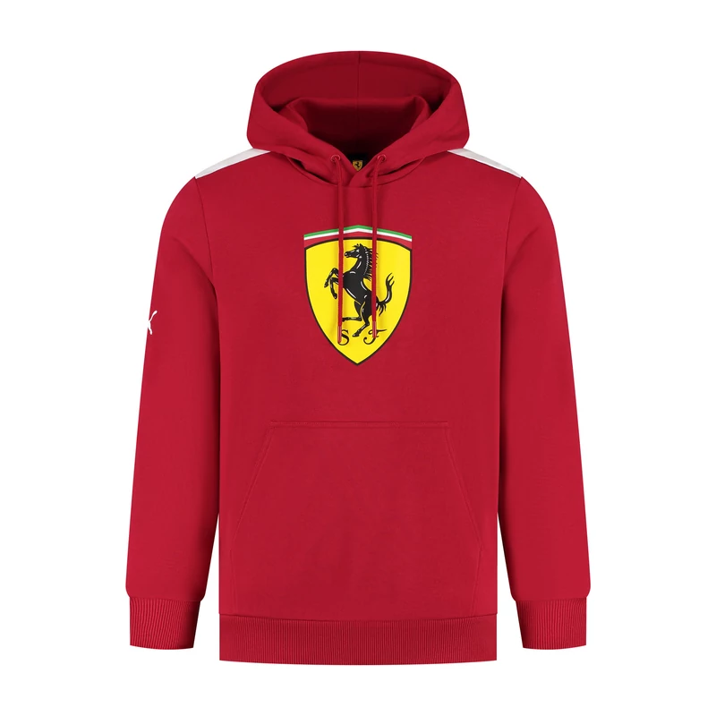 Ferrari pulóver - Scudetto Hoodie Doucolor piros