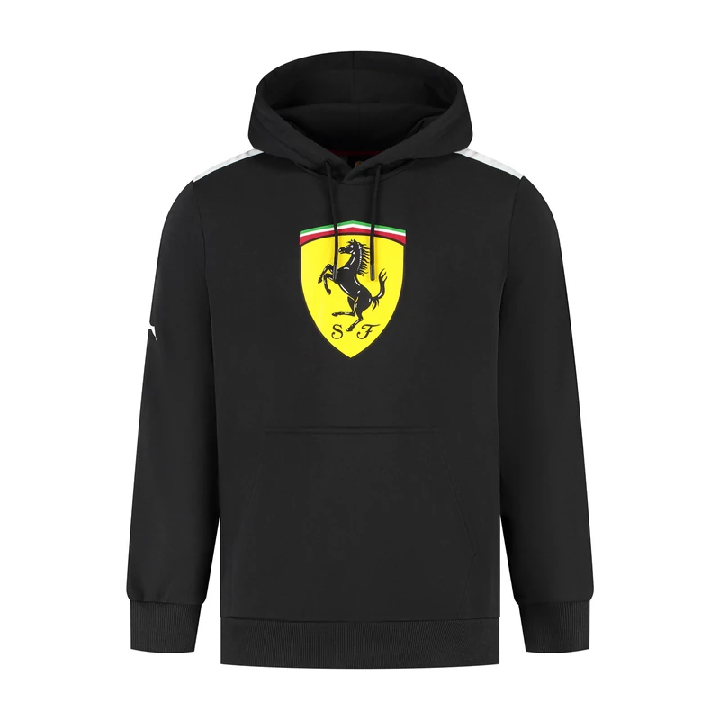 Ferrari gyerek pulóver - Scudetto Duocolor Hoodie fekete