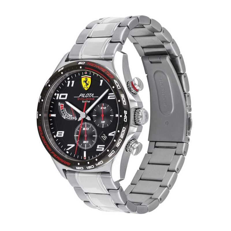 Ferrari óra - Pilota Steel Chrono fekete