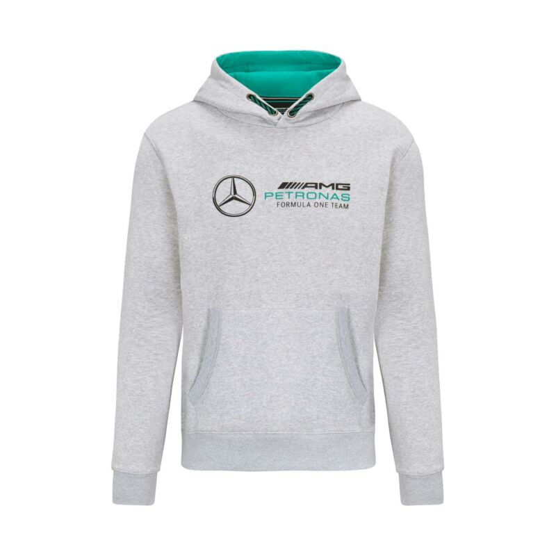 Mercedes AMG Petronas pulóver - Large Team Logo szürke