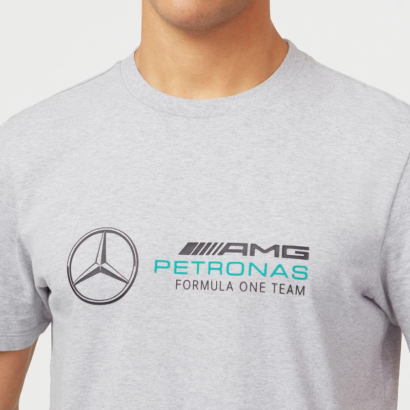Mercedes AMG Petronas póló - Large Team Logo szürke