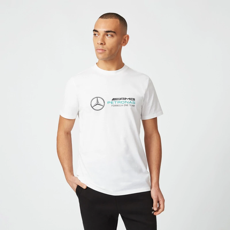 Mercedes AMG Petronas póló - Large Team Logo fehér
