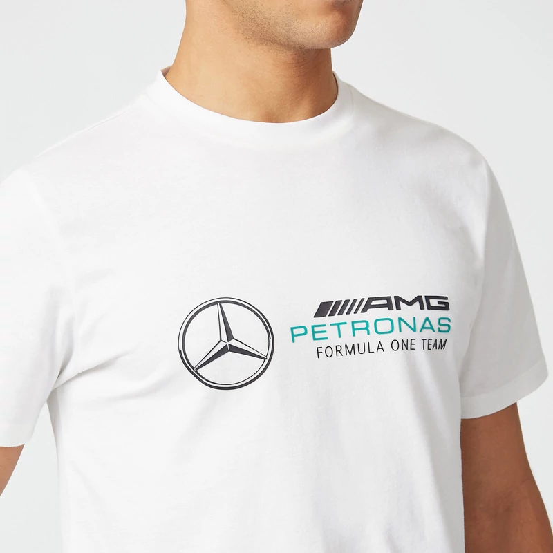 Mercedes AMG Petronas póló - Large Team Logo fehér