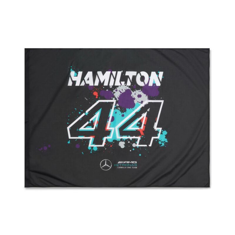 Mercedes AMG Petronas zászló - Hamilton 44