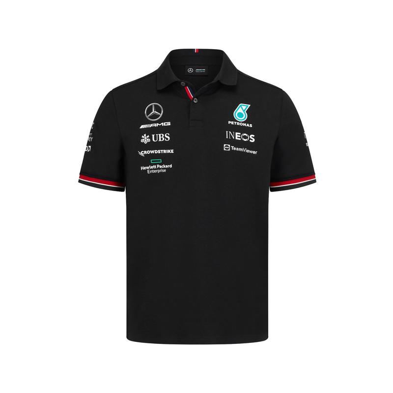 Mercedes AMG Petronas galléros póló - Team Line Black