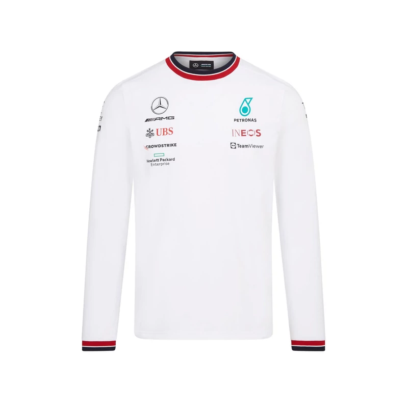 Mercedes AMG Petronas hosszú ujjú póló - Team Line White