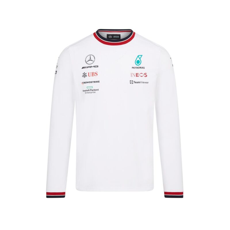 Mercedes AMG Petronas hosszú ujjú póló - Team Line White