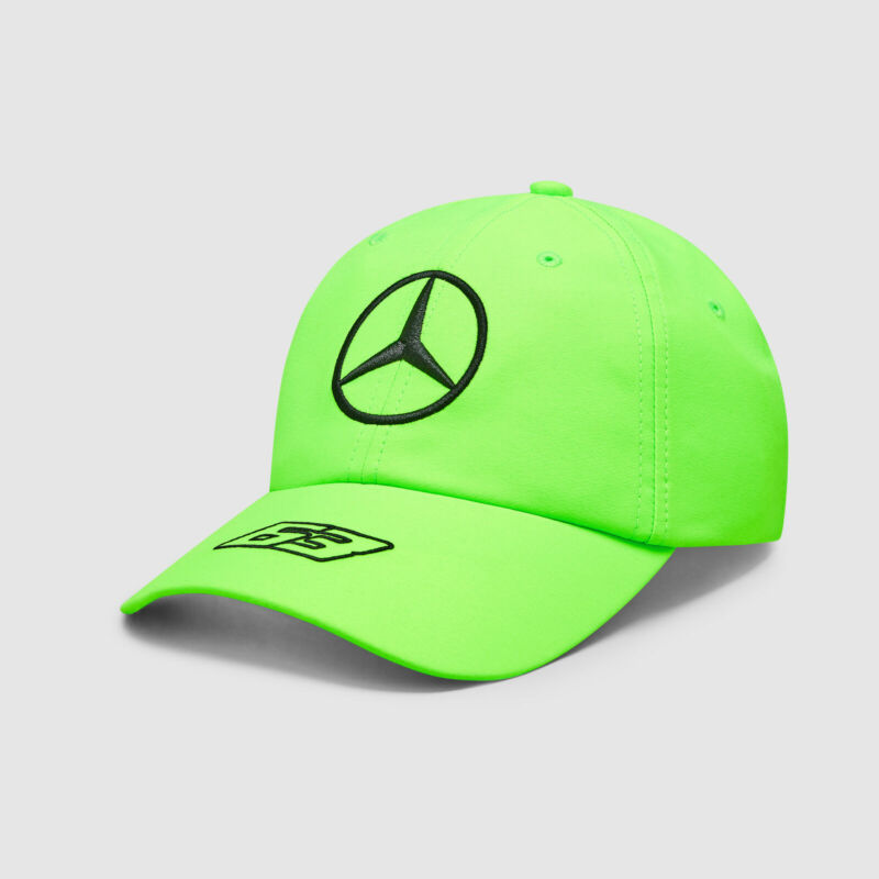 Mercedes AMG Petronas sapka - Driver Russel neon zöld