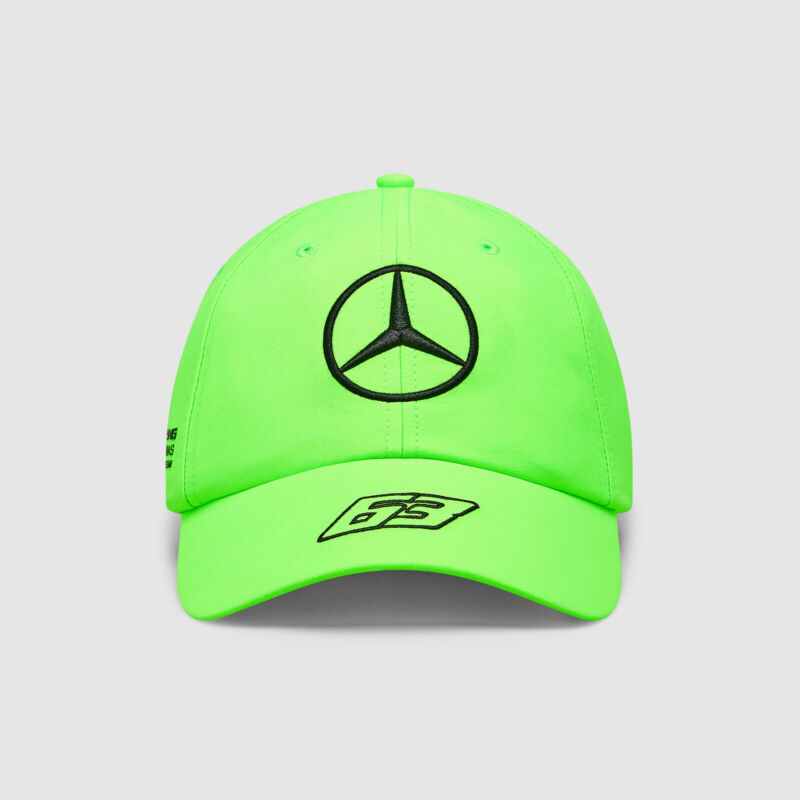 Mercedes AMG Petronas sapka - Driver Russel neon zöld