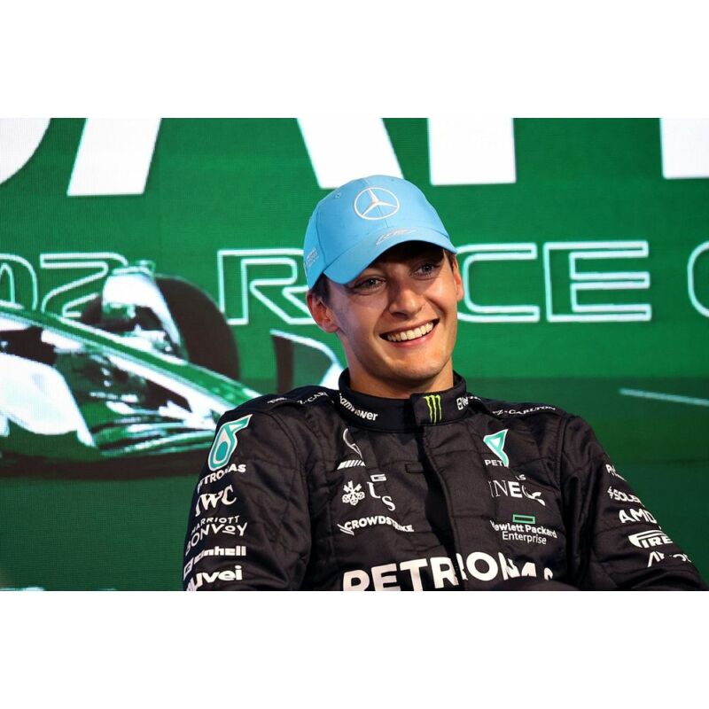 Mercedes AMG Petronas sapka - Driver Russel kék